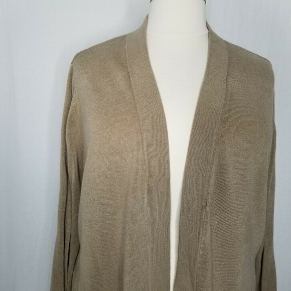 Karen Scott Open-Front Cardigan  Chestnut Heather - Picture 2 of 8